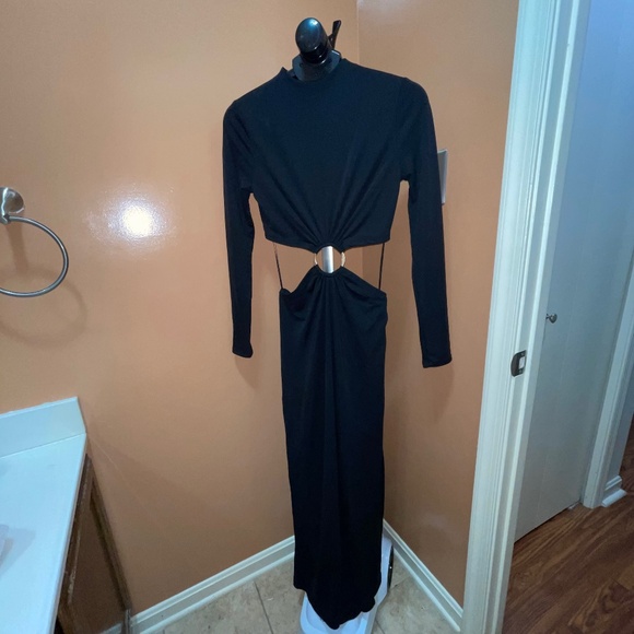 NWT x Cult Gaia Black Cut Out Maxi Dress - Picture 4 of 11